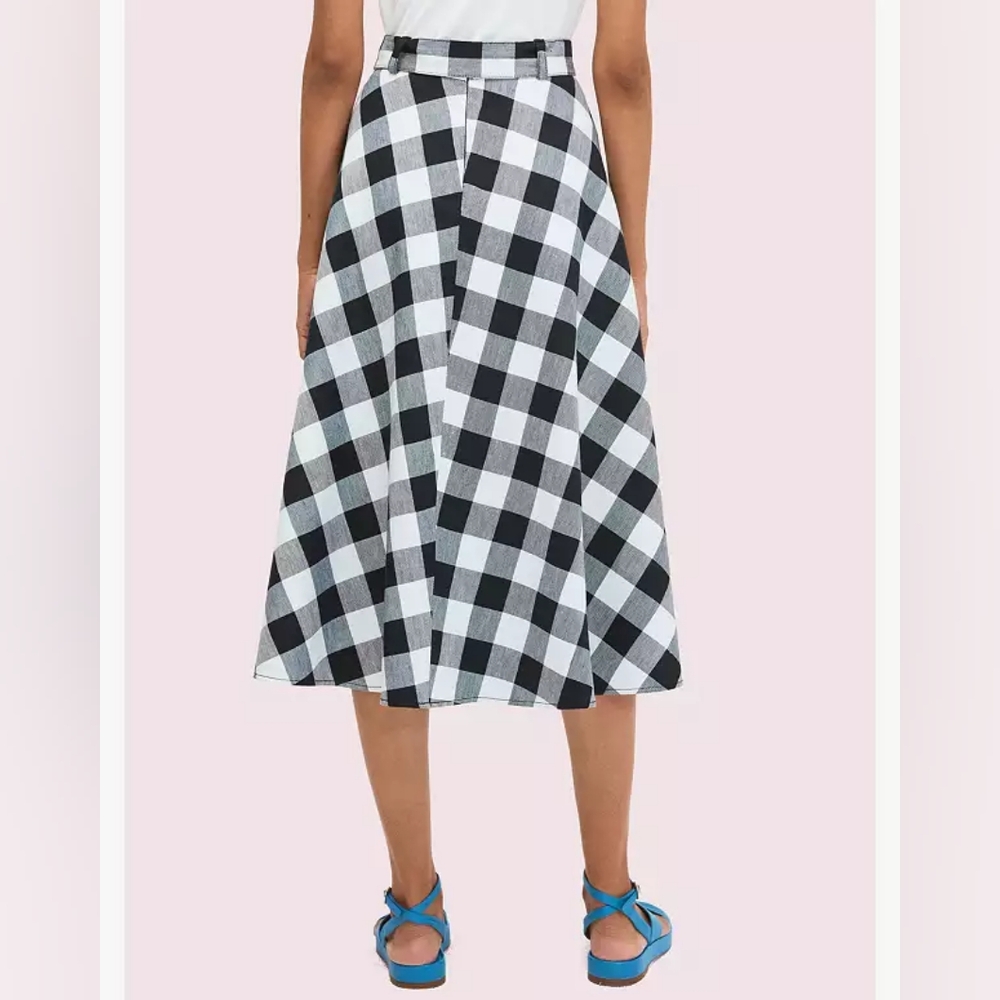 NWT kate spade gingham skirt - Picture 2 of 6